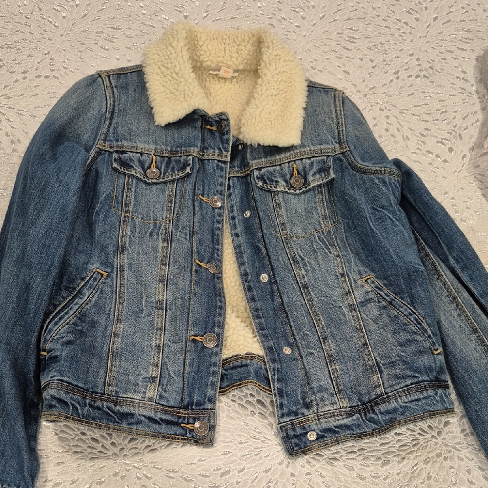 Cat & Jack Cream Sherpa Jacket